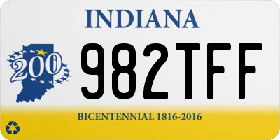 IN license plate 982TFF