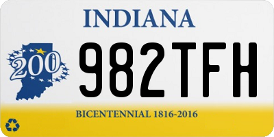 IN license plate 982TFH