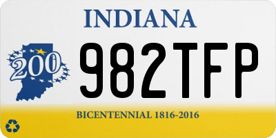 IN license plate 982TFP