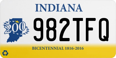 IN license plate 982TFQ