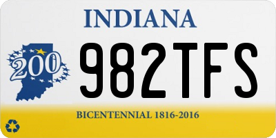 IN license plate 982TFS