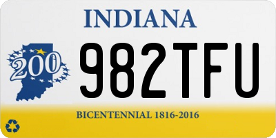 IN license plate 982TFU