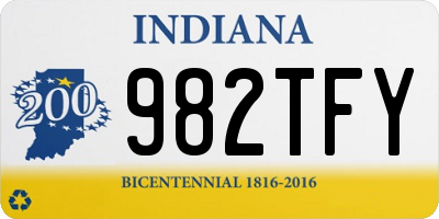 IN license plate 982TFY