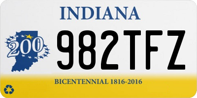 IN license plate 982TFZ