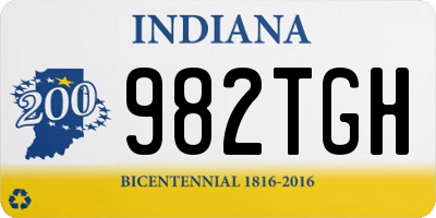 IN license plate 982TGH