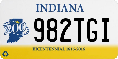 IN license plate 982TGI