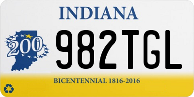 IN license plate 982TGL