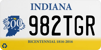 IN license plate 982TGR