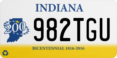 IN license plate 982TGU