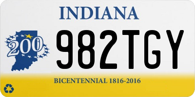 IN license plate 982TGY