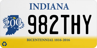 IN license plate 982THY