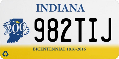 IN license plate 982TIJ