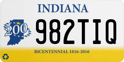 IN license plate 982TIQ