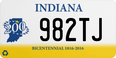 IN license plate 982TJ