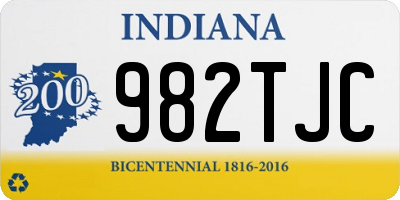 IN license plate 982TJC