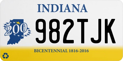 IN license plate 982TJK