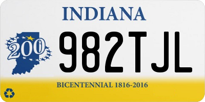 IN license plate 982TJL