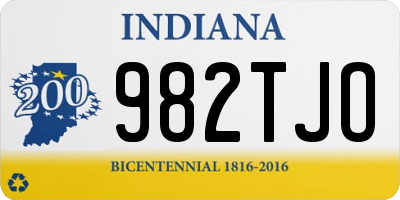 IN license plate 982TJO