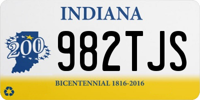 IN license plate 982TJS