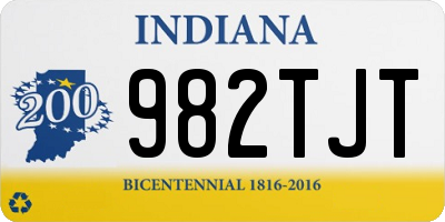 IN license plate 982TJT