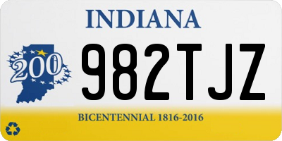 IN license plate 982TJZ