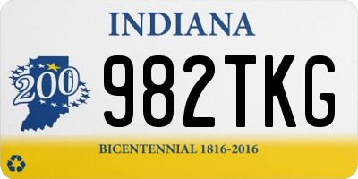 IN license plate 982TKG