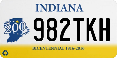 IN license plate 982TKH
