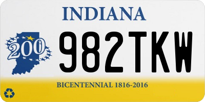 IN license plate 982TKW