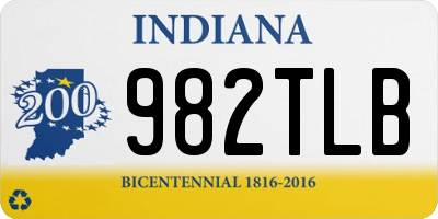 IN license plate 982TLB