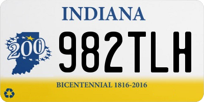 IN license plate 982TLH
