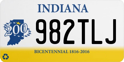 IN license plate 982TLJ