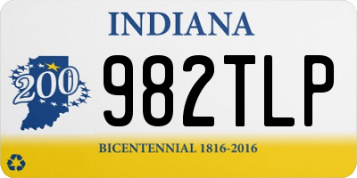 IN license plate 982TLP