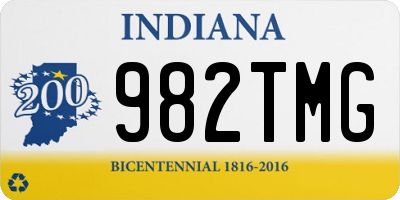 IN license plate 982TMG