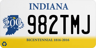 IN license plate 982TMJ
