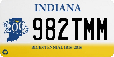 IN license plate 982TMM