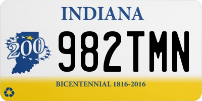 IN license plate 982TMN