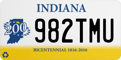 IN license plate 982TMU