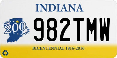 IN license plate 982TMW