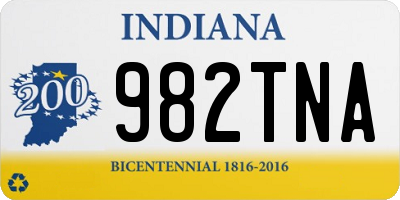 IN license plate 982TNA