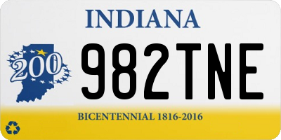 IN license plate 982TNE