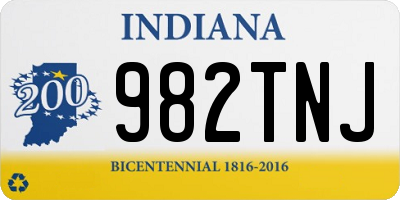 IN license plate 982TNJ