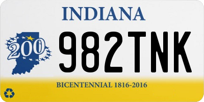 IN license plate 982TNK