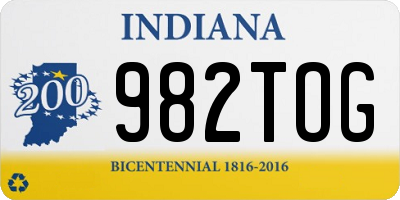 IN license plate 982TOG