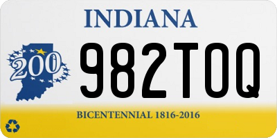 IN license plate 982TOQ