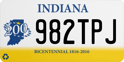 IN license plate 982TPJ
