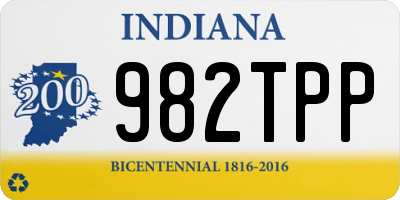 IN license plate 982TPP