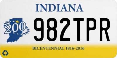 IN license plate 982TPR