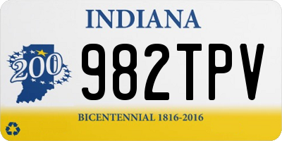 IN license plate 982TPV