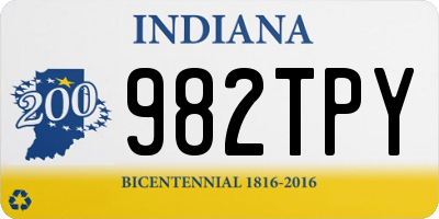 IN license plate 982TPY