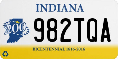 IN license plate 982TQA